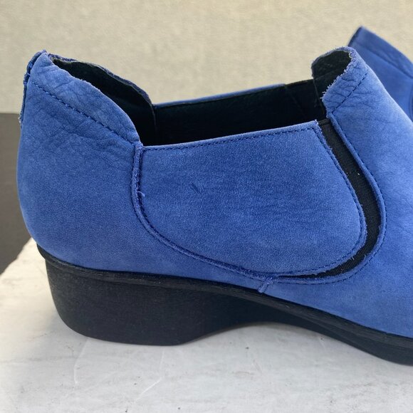 Womens Size 41/10.5-11 Dansko Blue Nubuck Leather Clogs Shoes Slip-On Loafers - Picture 11 of 16